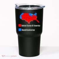 USA DUMBFUCKISTAN ELECTION MAP - Republicans Trump Tumbler thumb 0