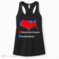 USA DUMBFUCKISTAN ELECTION MAP - Republicans Trump Women's Tank Top thumb 0