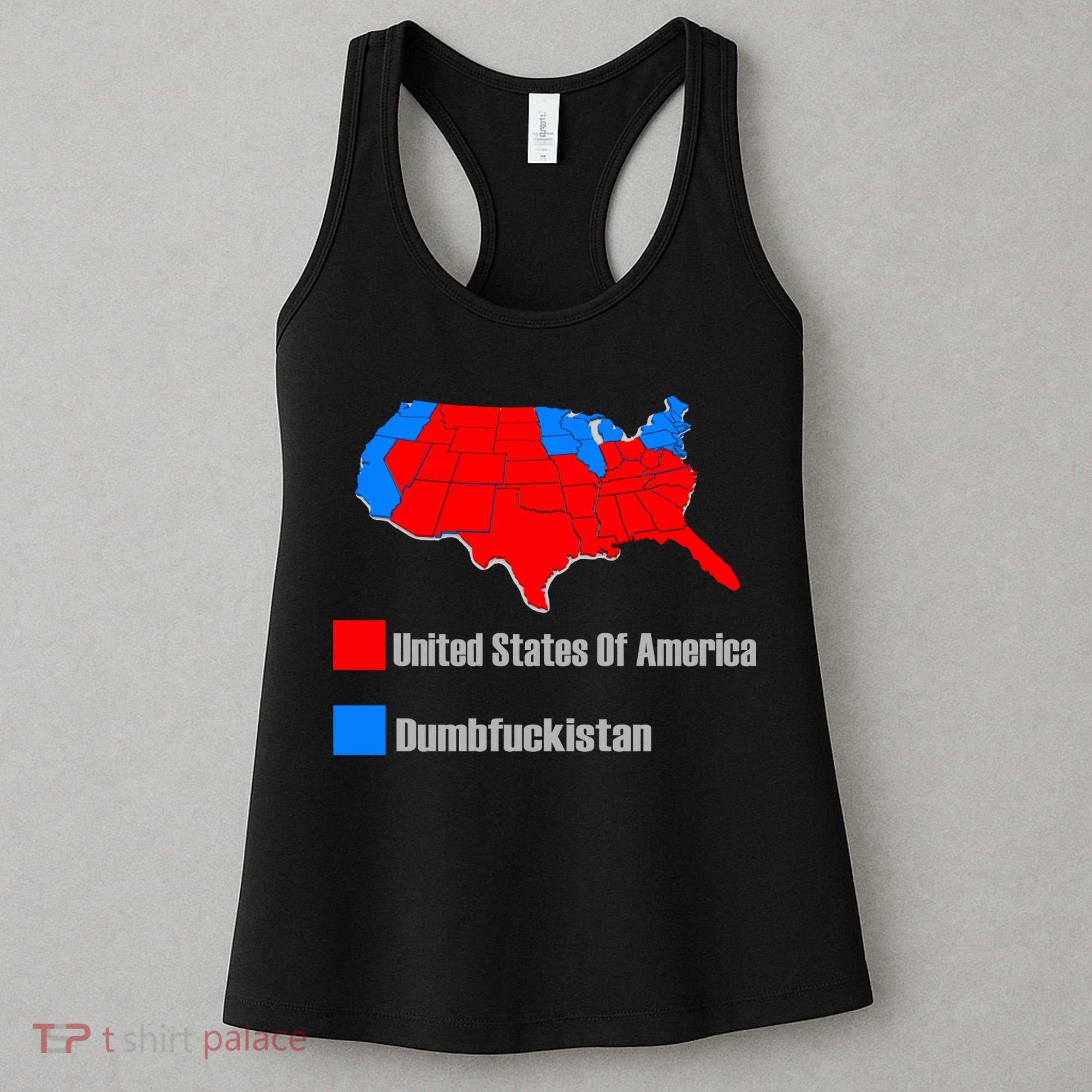 USA DUMBFUCKISTAN ELECTION MAP - Republicans Trump Women's Tank Top