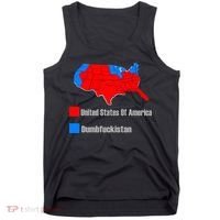 USA DUMBFUCKISTAN ELECTION MAP - Republicans Trump Tank Top thumb 0
