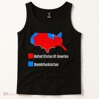 USA DUMBFUCKISTAN ELECTION MAP - Republicans Trump Tank Top thumb 2