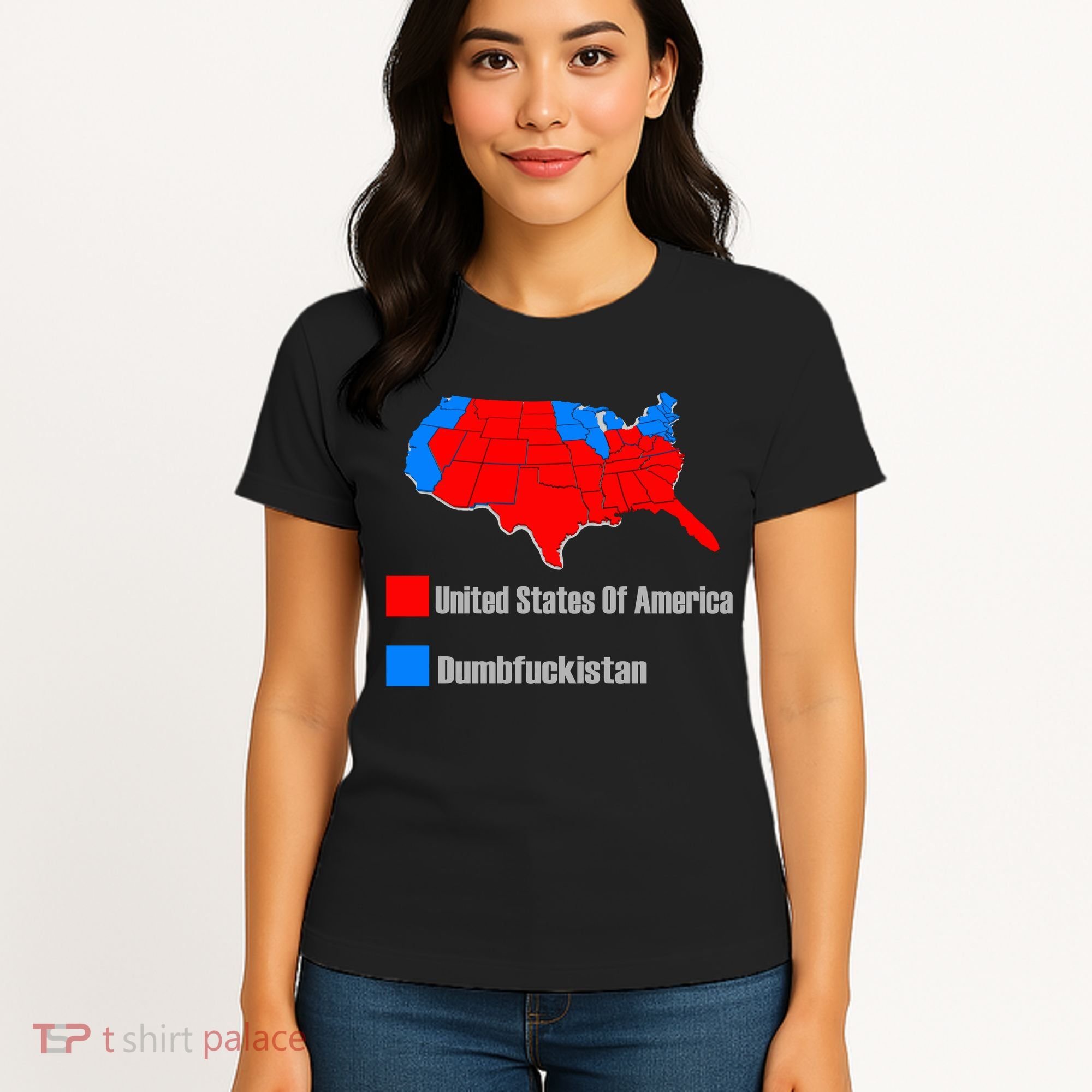 USA DUMBFUCKISTAN ELECTION MAP - Republicans Trump Women's T-Shirt