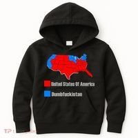 USA DUMBFUCKISTAN ELECTION MAP - Republicans Trump Kids Hoodie thumb 0