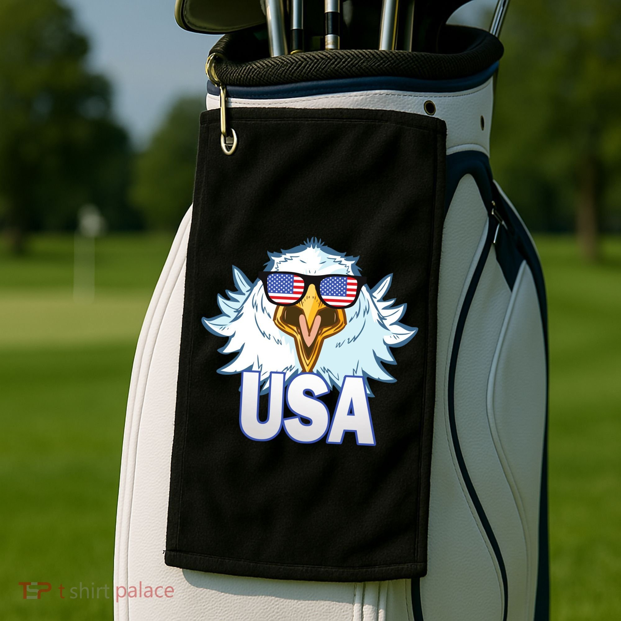 USA Eagle Golf Towel