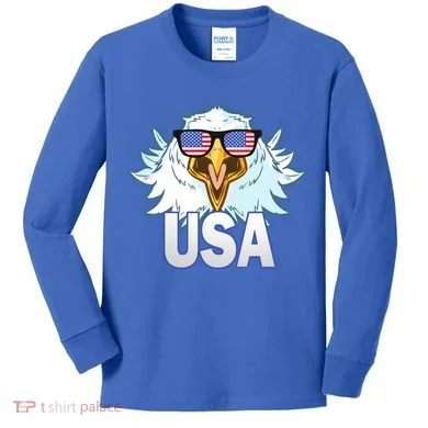 USA Eagle Kids Long Sleeve Shirt