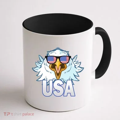USA Eagle & Shield Coffee Mug back