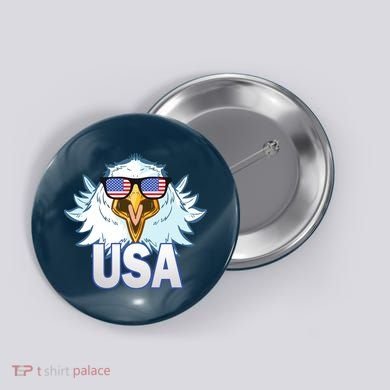 USA Eagle & Shield Button