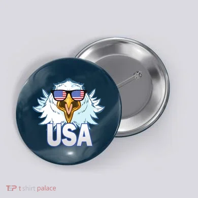 USA Eagle & Shield Button
