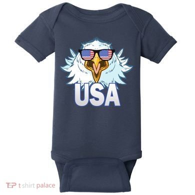USA Eagle & Shield Baby Bodysuit