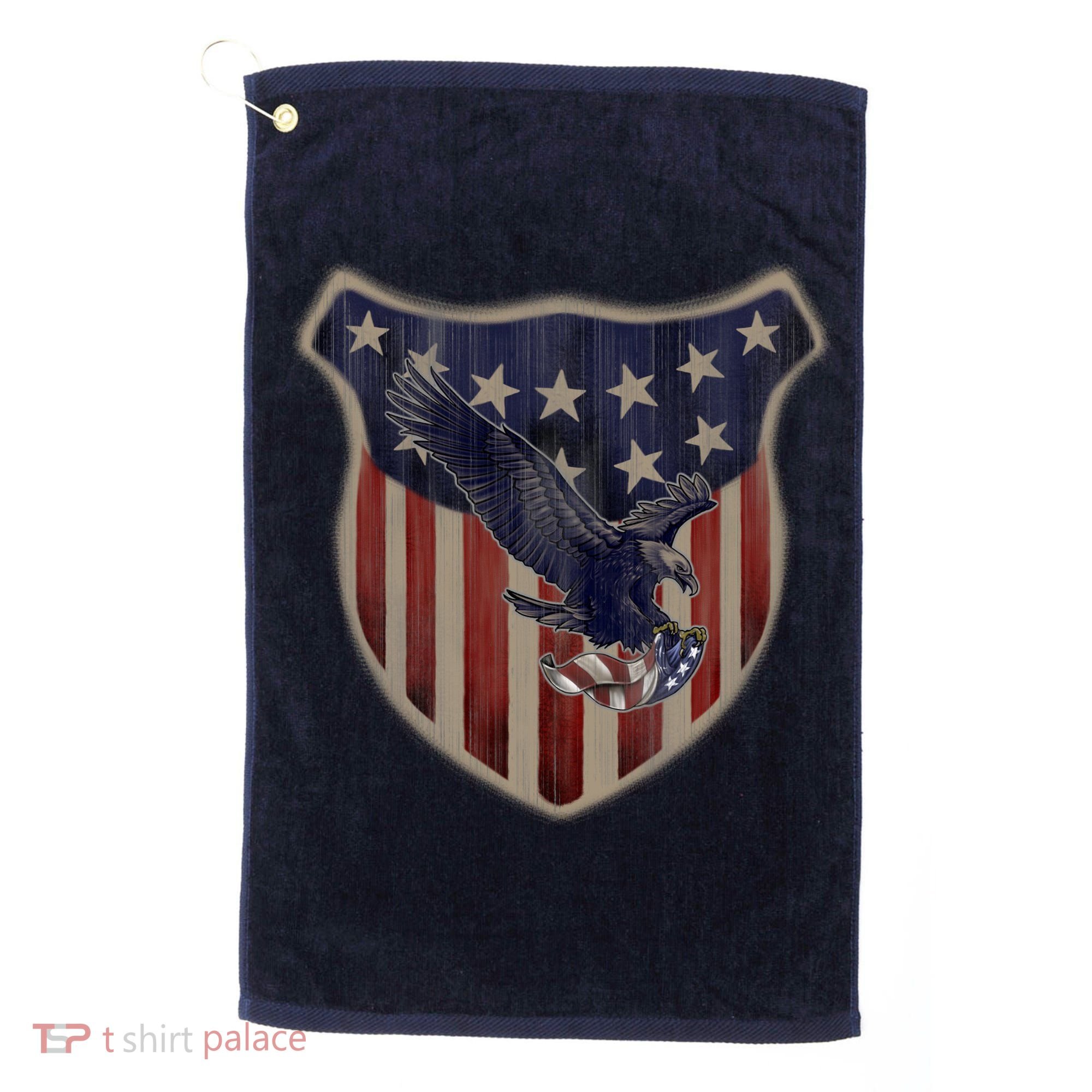 USA Eagle & Shield Golf Towel