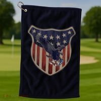 USA Eagle & Shield Golf Towel thumb 1