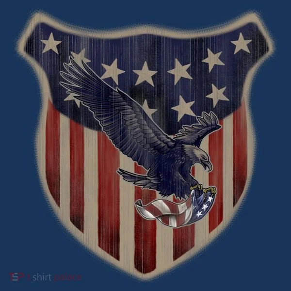 USA Eagle & Shield Golf Towel