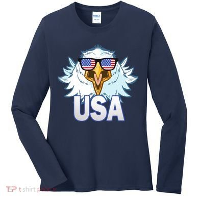 USA Eagle & Shield Women's Long Sleeve Shirt