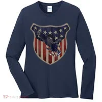 USA Eagle & Shield Women's Long Sleeve Shirt thumb 0