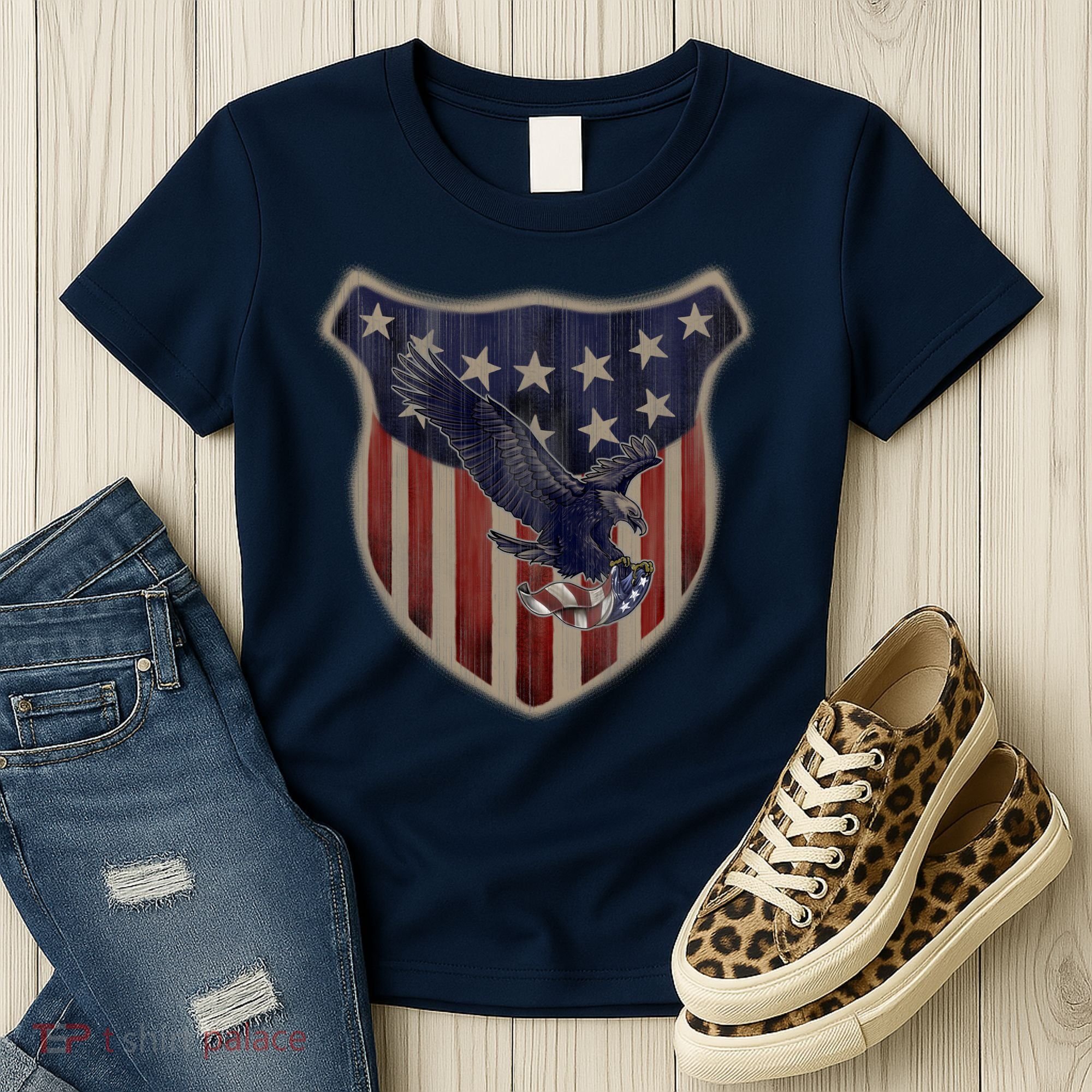 USA Eagle & Shield Women's T-Shirt