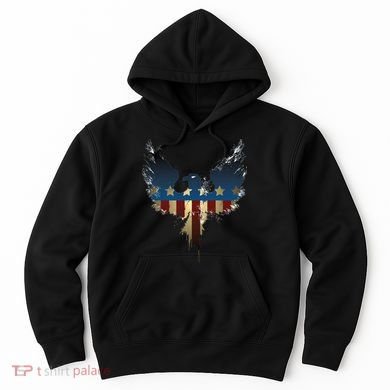 USA Eagle American Flag Grunge Hoodie