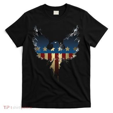 USA Eagle American Flag Grunge T-Shirt