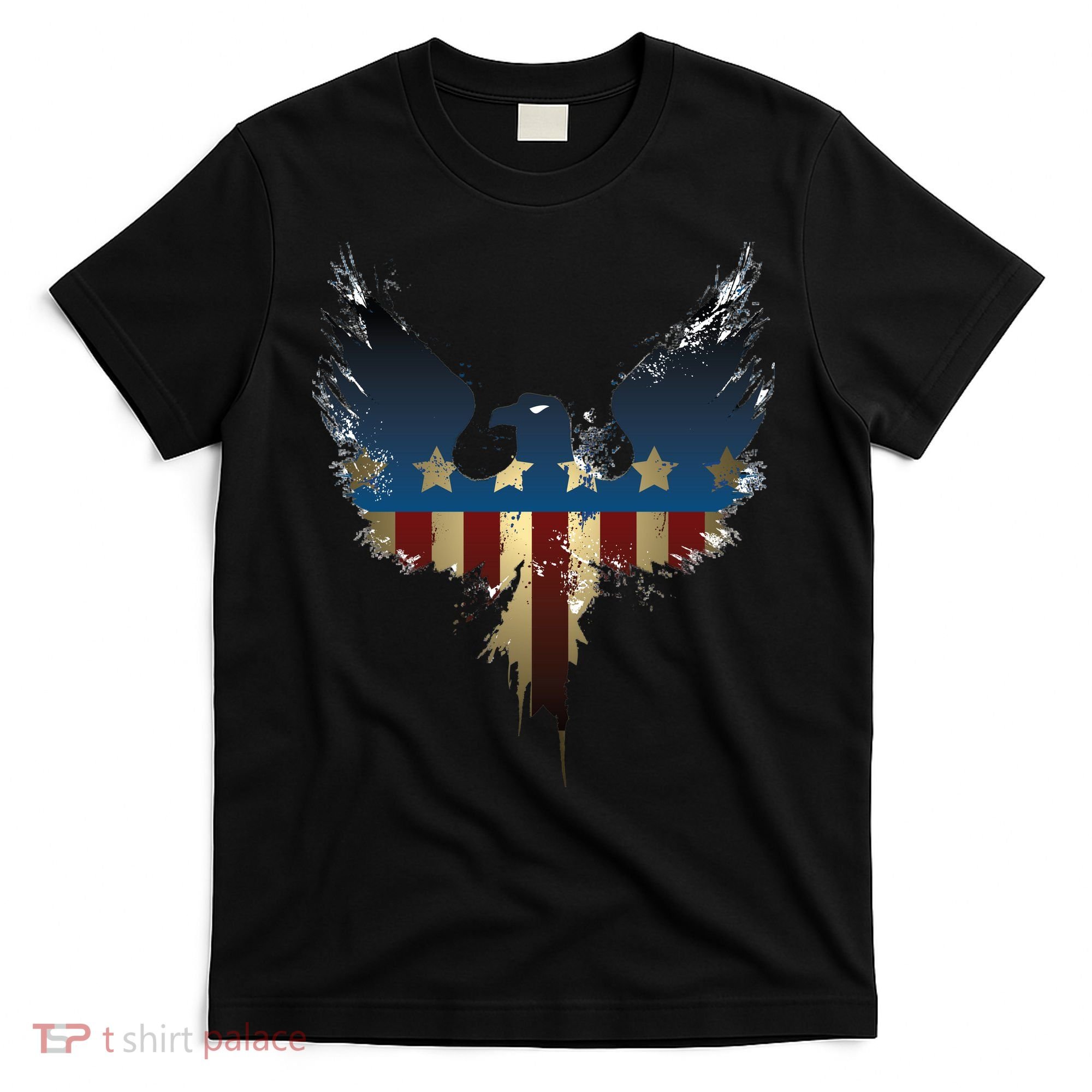 USA Eagle American Flag Grunge T-Shirt