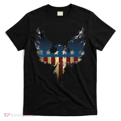 USA Eagle American Flag Grunge T-Shirt