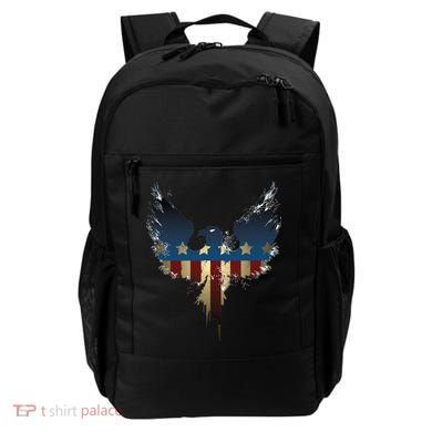 USA Eagle American Flag Grunge Backpack