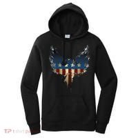 USA Eagle American Flag Grunge Women's Hoodie thumb 0