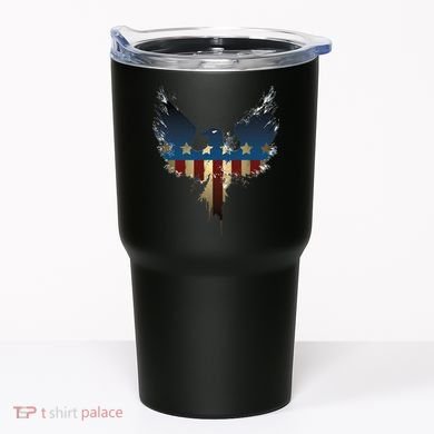 USA Eagle American Flag Grunge Tumbler