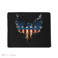 USA Eagle American Flag Grunge Mousepad thumb 0
