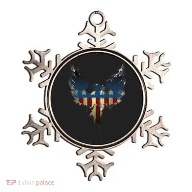 USA Eagle American Flag Grunge Ornament