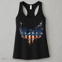 USA Eagle American Flag Grunge Women's Tank Top thumb 3