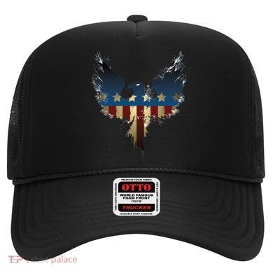 USA Eagle American Flag Grunge Hat