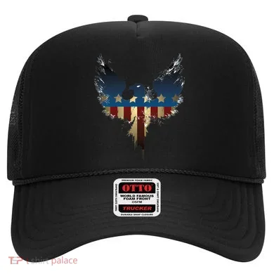 USA Eagle American Flag Grunge Hat