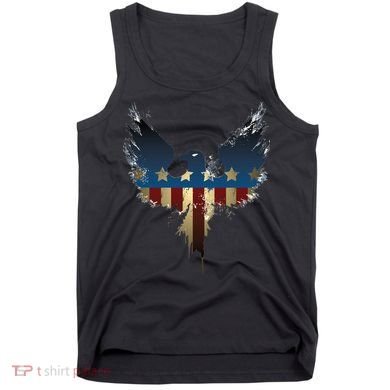 USA Eagle American Flag Grunge Tank Top