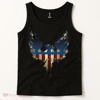 USA Eagle American Flag Grunge Tank Top thumb 2