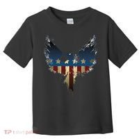 USA Eagle American Flag Grunge Toddler T-Shirt thumb 0