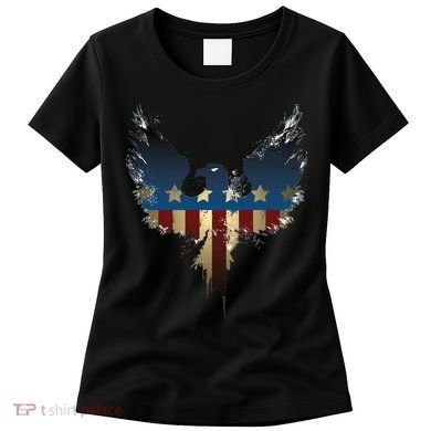 USA Eagle American Flag Grunge Women's T-Shirt