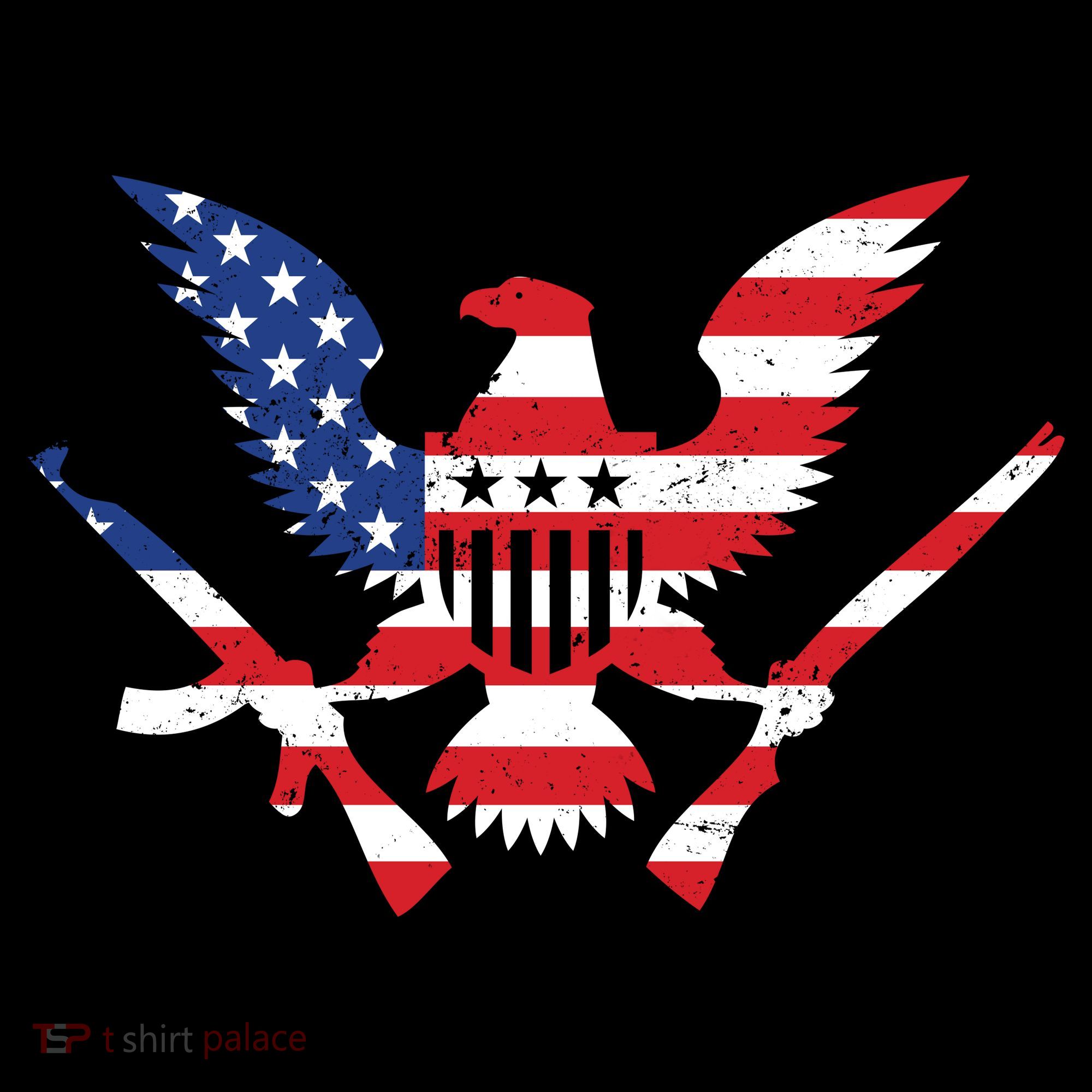USA Eagle Gun Emblem Hoodie