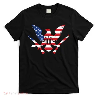 USA Eagle Gun Emblem T-Shirt