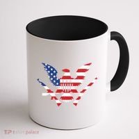 USA Eagle Gun Emblem Coffee Mug thumb 1