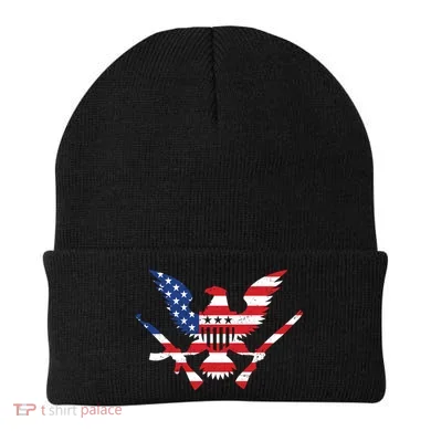 USA Eagle Gun Emblem Beanie