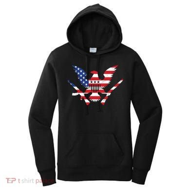 USA Eagle Gun Emblem Women's Hoodie