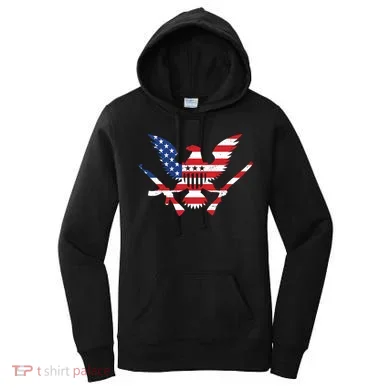 USA Eagle Gun Emblem Women's Hoodie