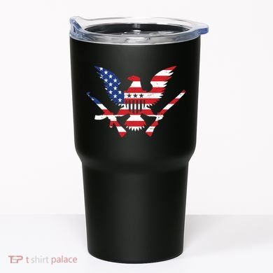 USA Eagle Gun Emblem Tumbler