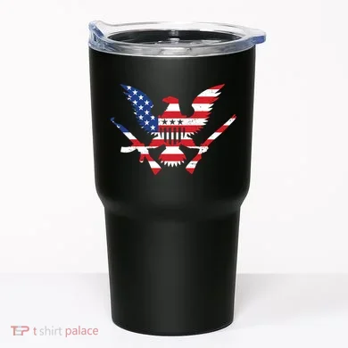 USA Eagle Gun Emblem Tumbler