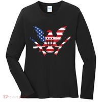 USA Eagle Gun Emblem Women's Long Sleeve Shirt thumb 0