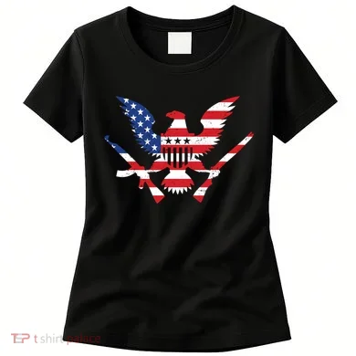 USA Eagle Gun Emblem Women's T-Shirt
