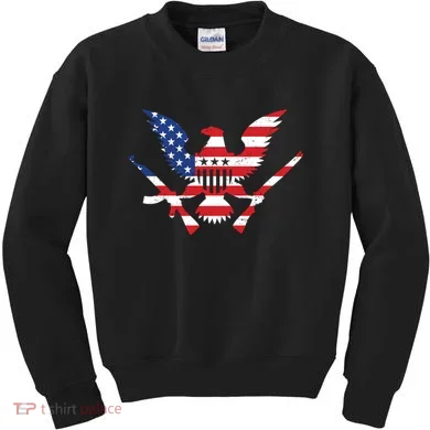 USA Eagle Gun Emblem Kids Sweatshirt