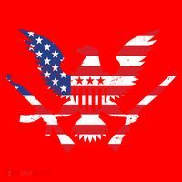USA Eagle Gun Emblem Santa Hat thumb 1