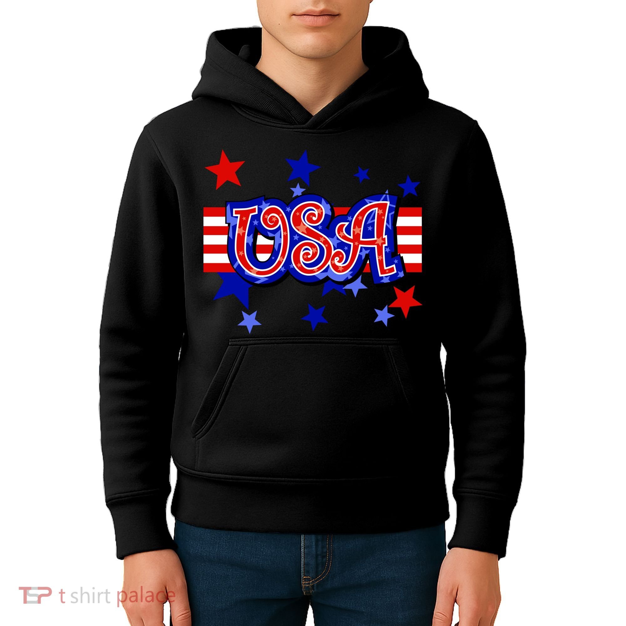 USA Festive Celebration Kids Hoodie
