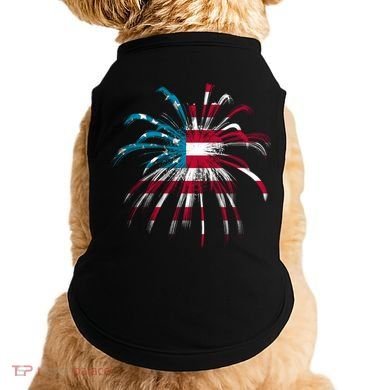 Usa Firework 4th Of July Doggie Tank