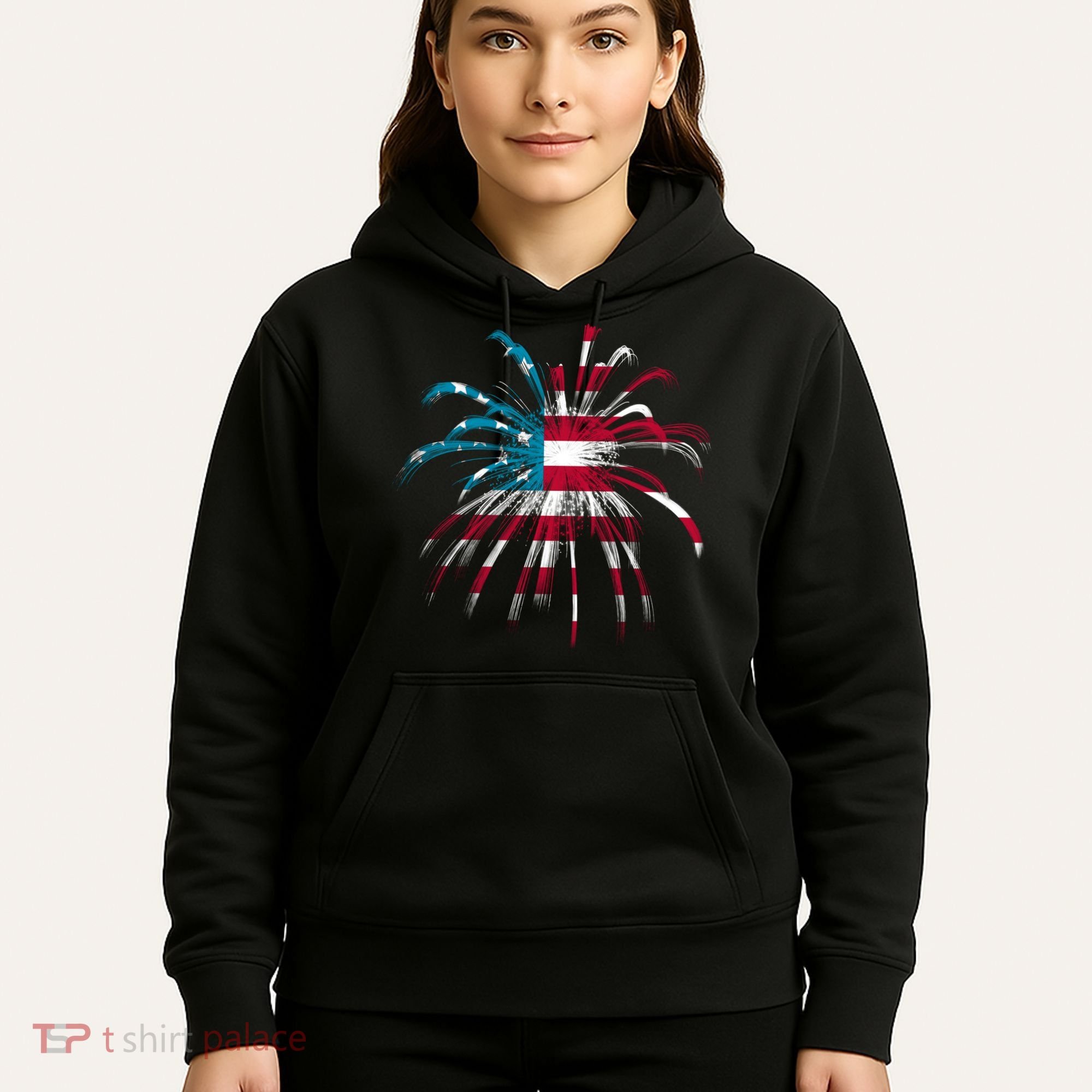 Usa Firework 4th Of July Hoodie